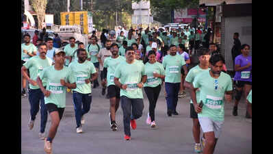 3,417 people take part in India Post Mysuru Marathon | Mysuru News